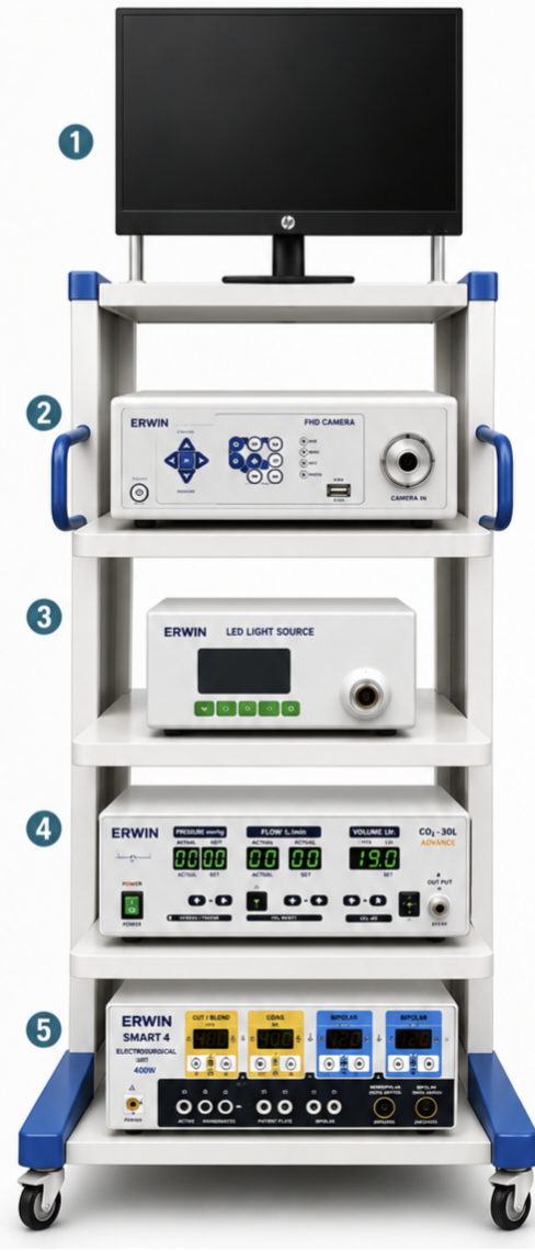 ERWIN Complete Laparoscopy Tower